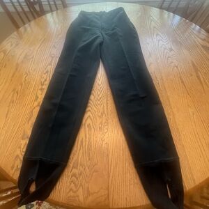 Vintage Roffe Schoeller Black High Waist Stirrup Ski Pants Women’s 6 Wool Blend
